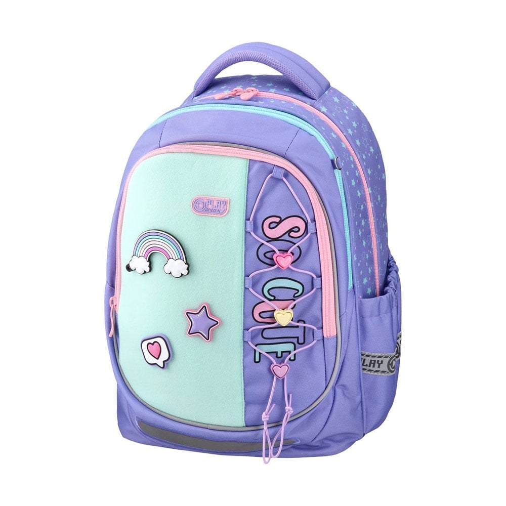 Ghiozdan Play Maxx, anatomic, mov, 26 l