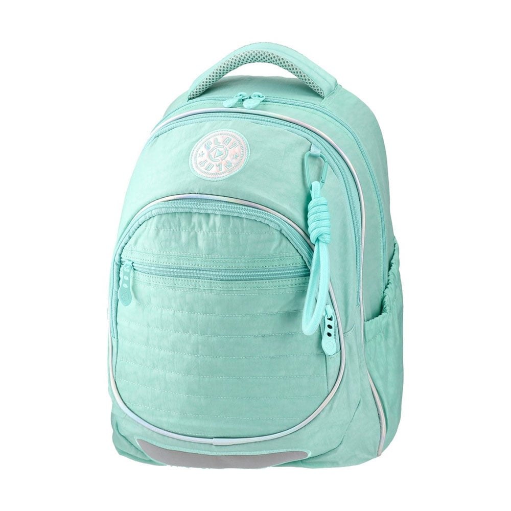 Ghiozdan Play, Celest, anatomic, verde mentă, 26 l