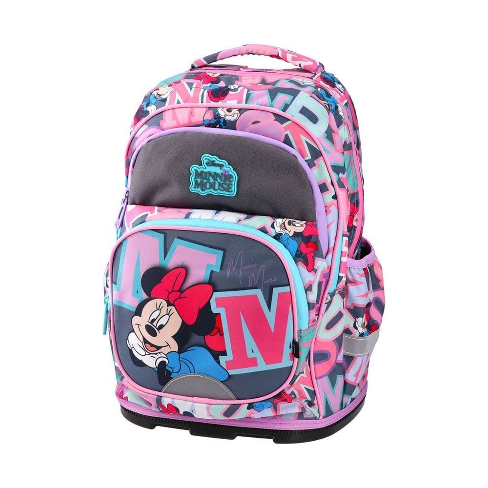 Ghiozdan Play Superb - Minnie Mouse, anatomic, cu picioare, 42x34x21 cm