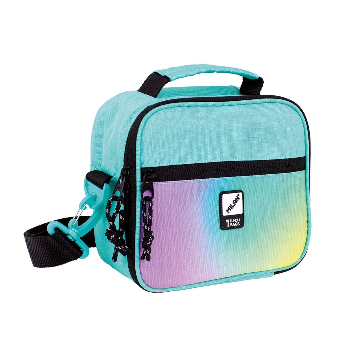 Geantă termică Milan Sunset, cu 3 cutii, turcoaz, 3.5 l