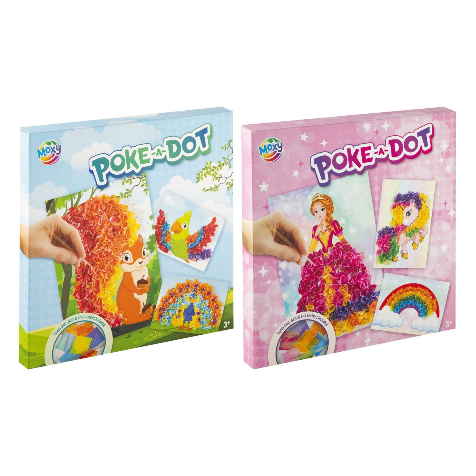 Moxy Set creativ Poke-a-Dot, modele asortate, 24 bucăți