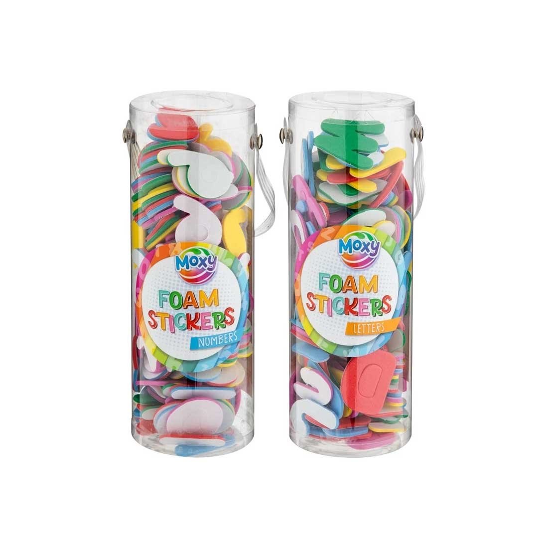 Moxy Stickere din spumă, cifre și litere din alfabetul englez, 48 bucăți
