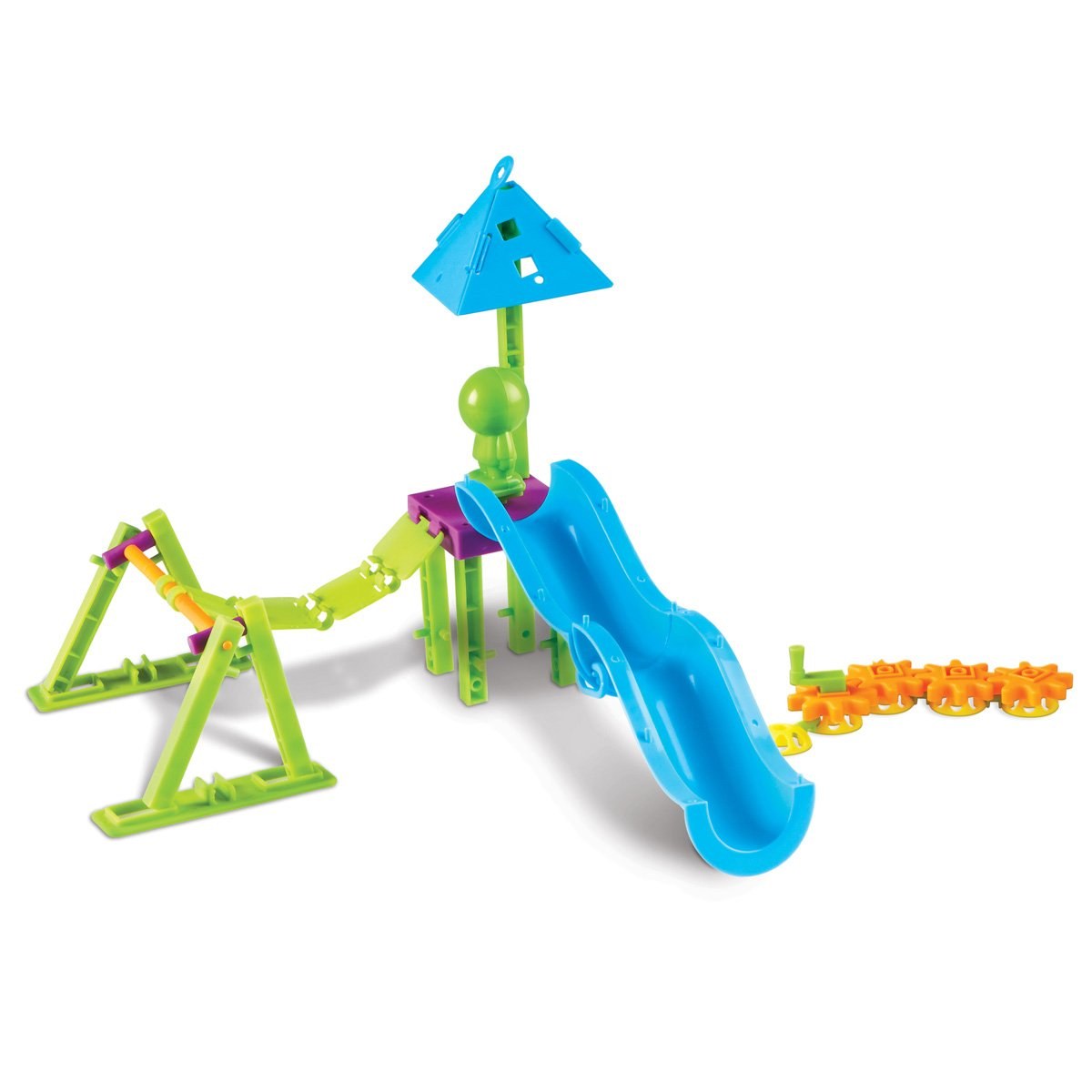 Learning Resources Set constructie Stem - Loc de joaca, plastic, 104 piese