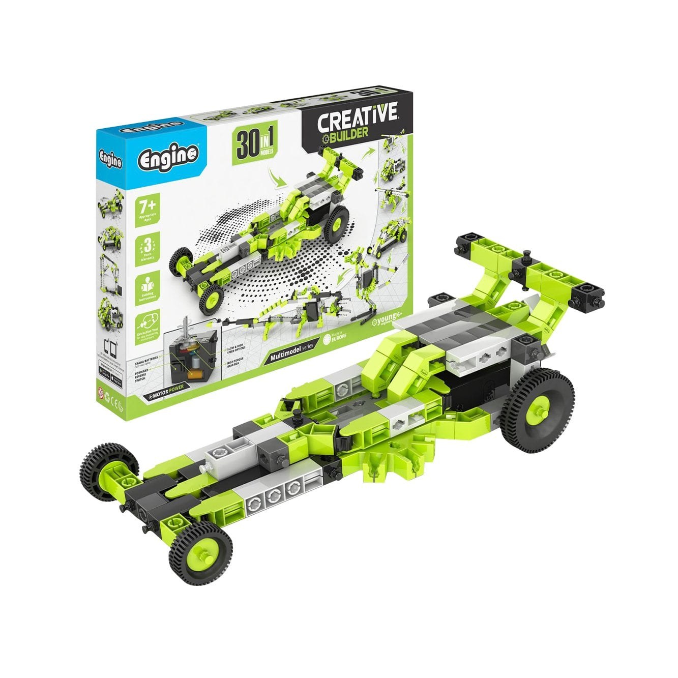 Set construcție Engino Creative Builder Motorized, 30 în 1