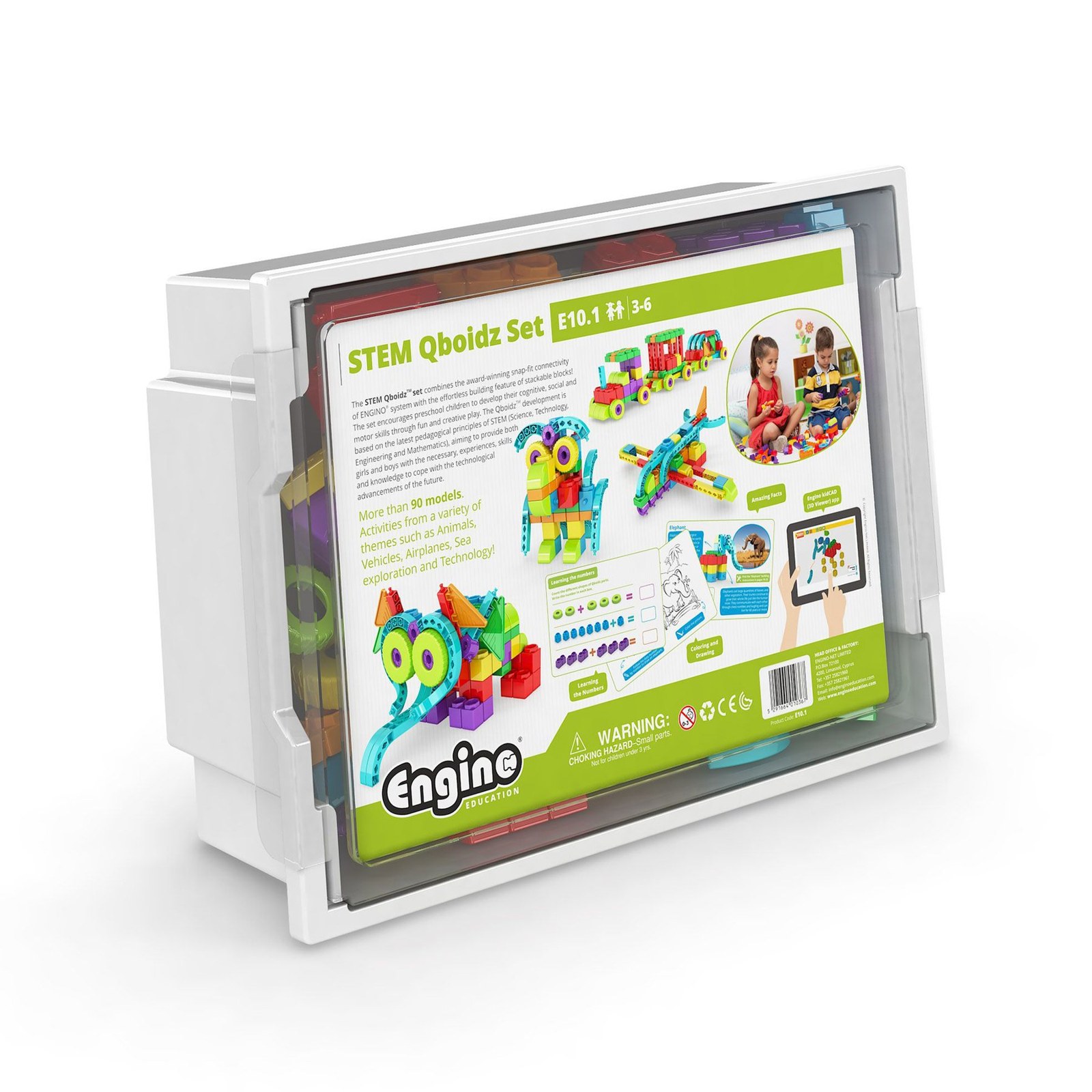 Set Engino Education Qboidz - Micii constructori, 195 piese