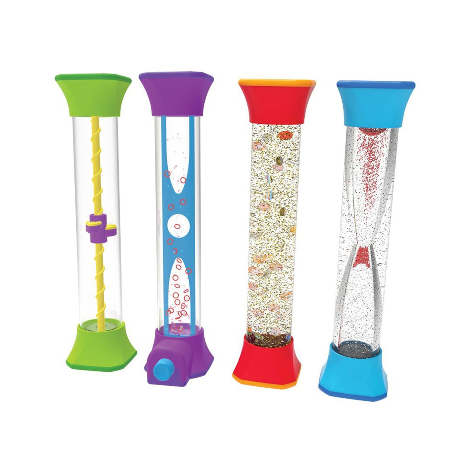 Learning Resources Set tuburi senzoriale, 4 bucăți, 22 x 5 cm