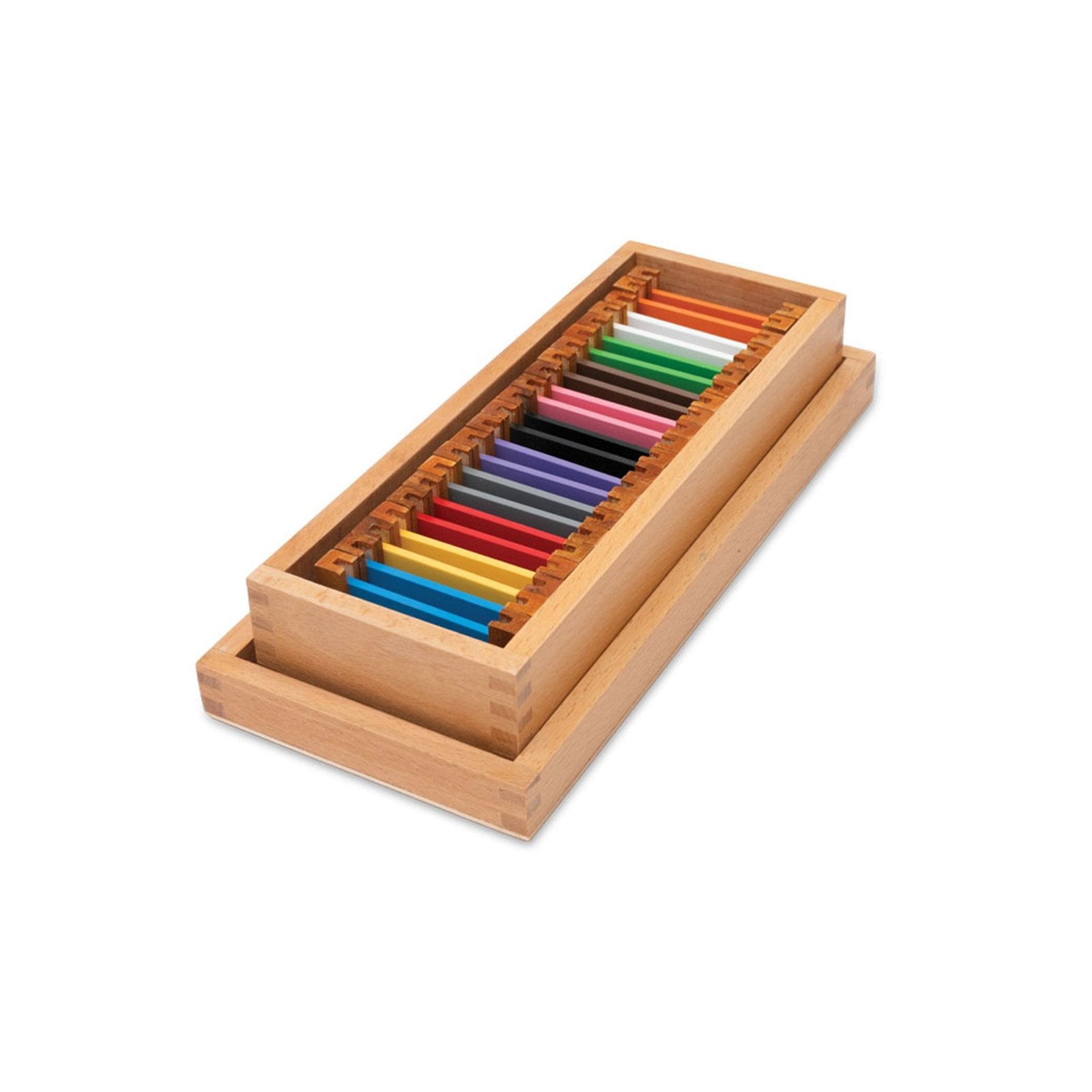 Nowa Szkola cutie cu materiale Montessori nr. 2, culori, 22 piese
