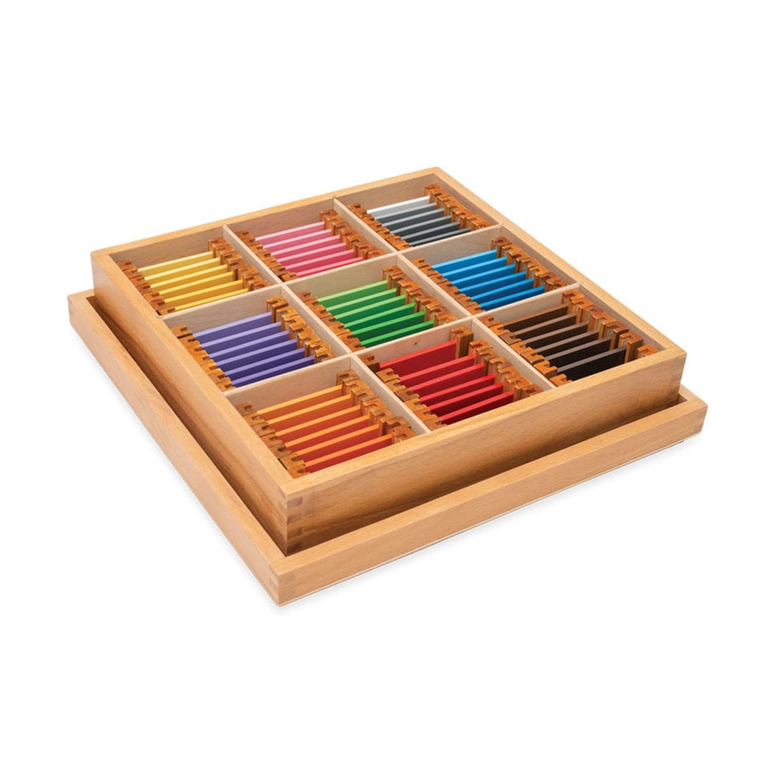 Nowa Szkola cutie cu materiale Montessori nr. 4, culori, 63 piese