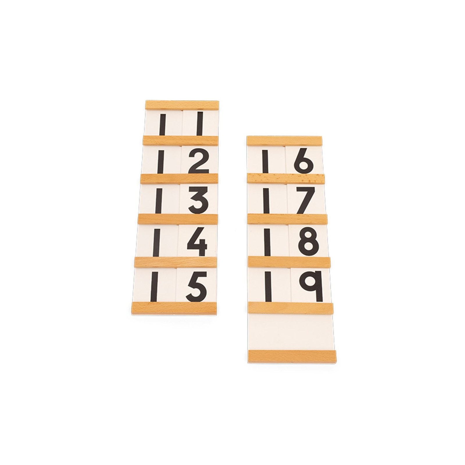 Nowa Szkola Plăci Montessori pentru numărat, 9 bucăți