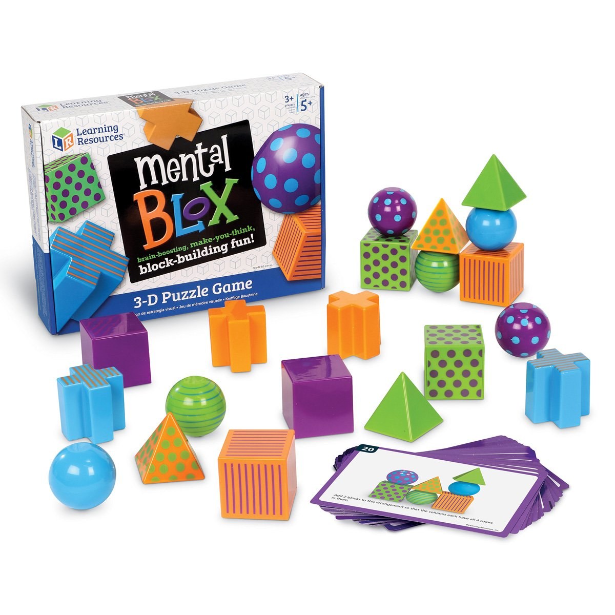 Learning Resources Cuburi Stem pentru gândire critică, 20 piese, 5 cm