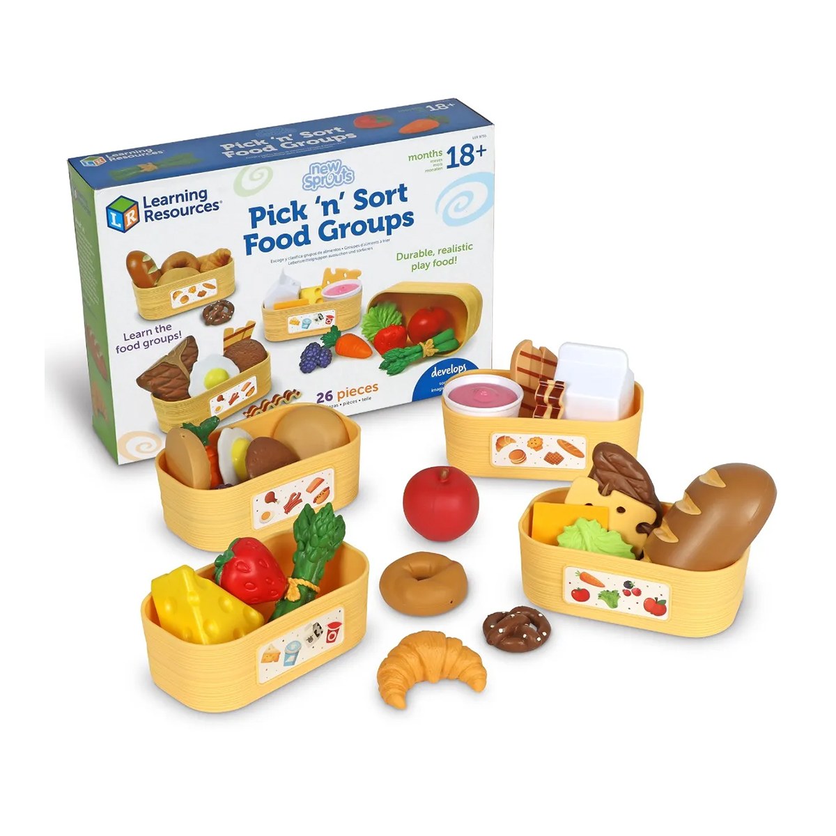 Learning Resources Set de sortare Grupe alimentare, 22 piese