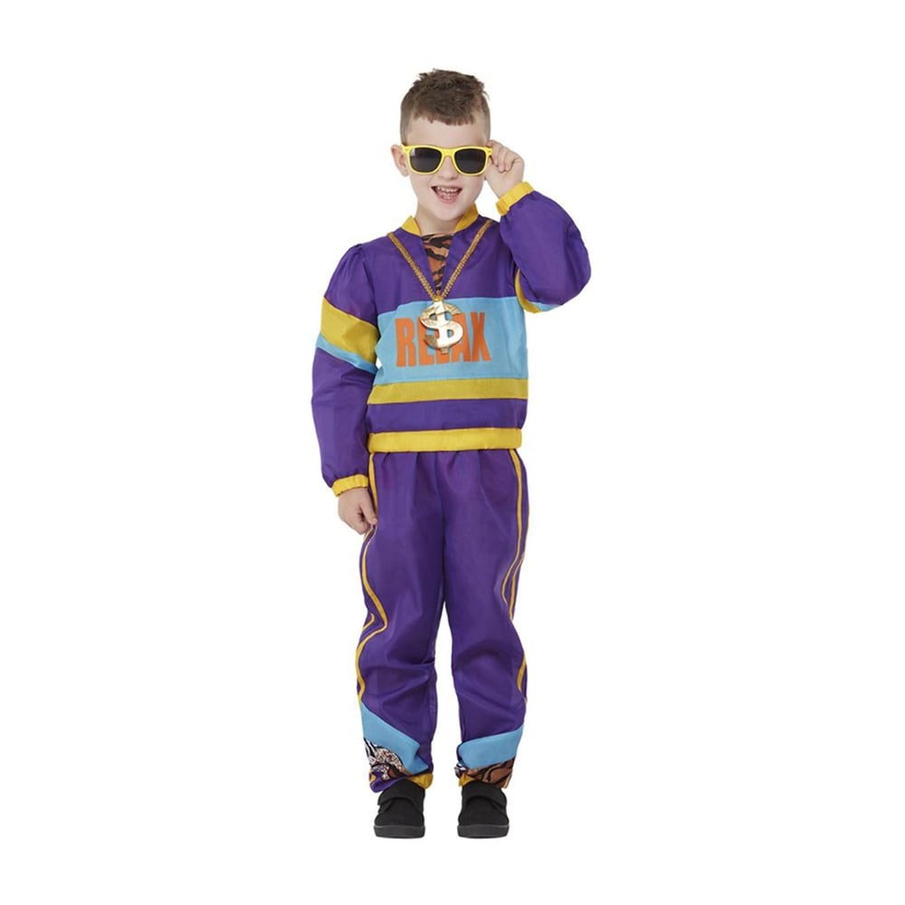 Costum Relax anii 80, pentru băieți, mărimea M, mov