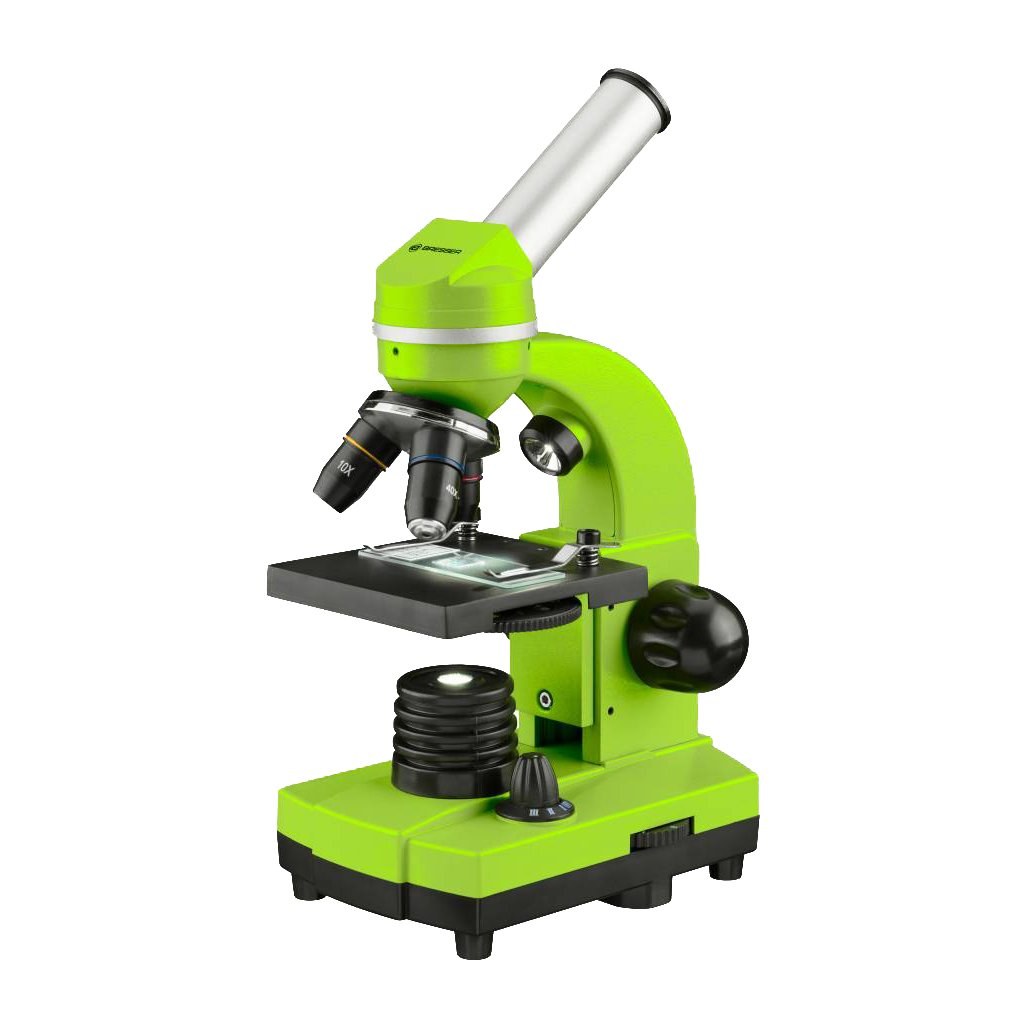Bresser Microscop Biolux Sel, pentru începători, verde