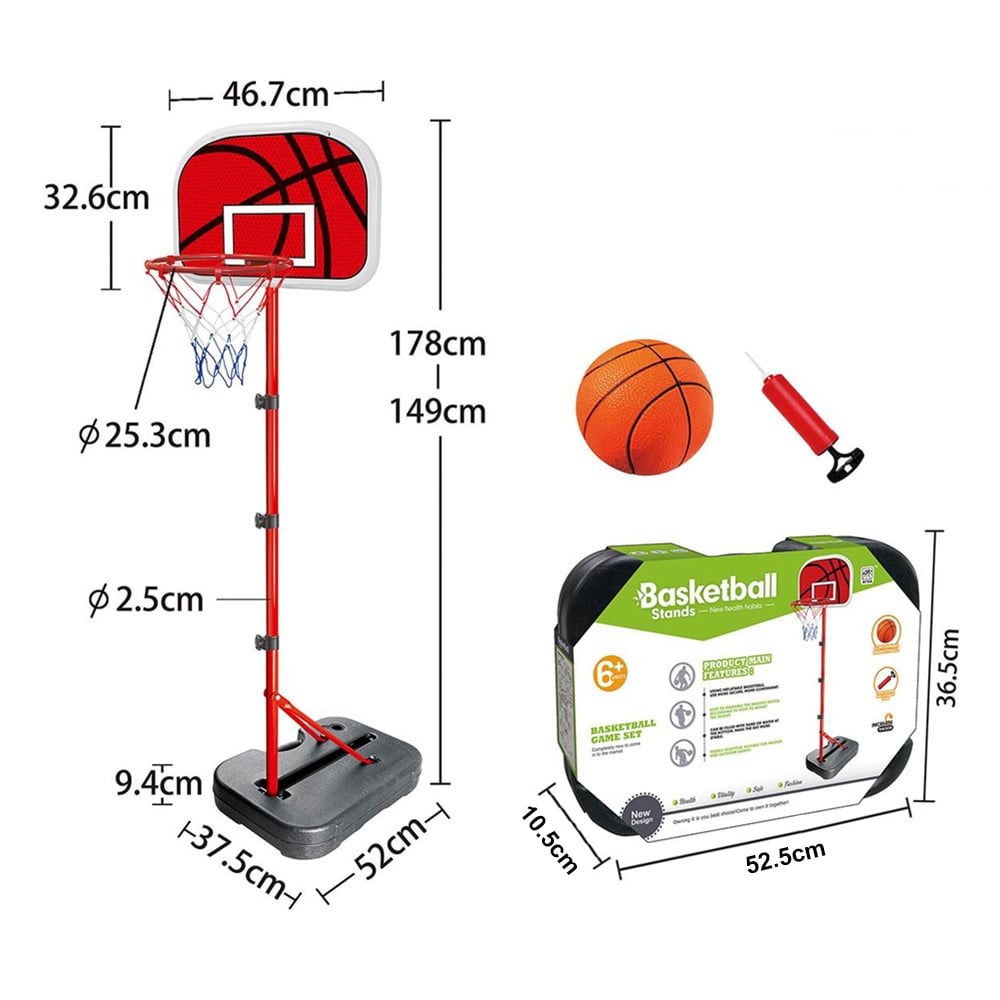 Coș de baschet cu înălțime reglabilă, 0.9 - 1.35 m