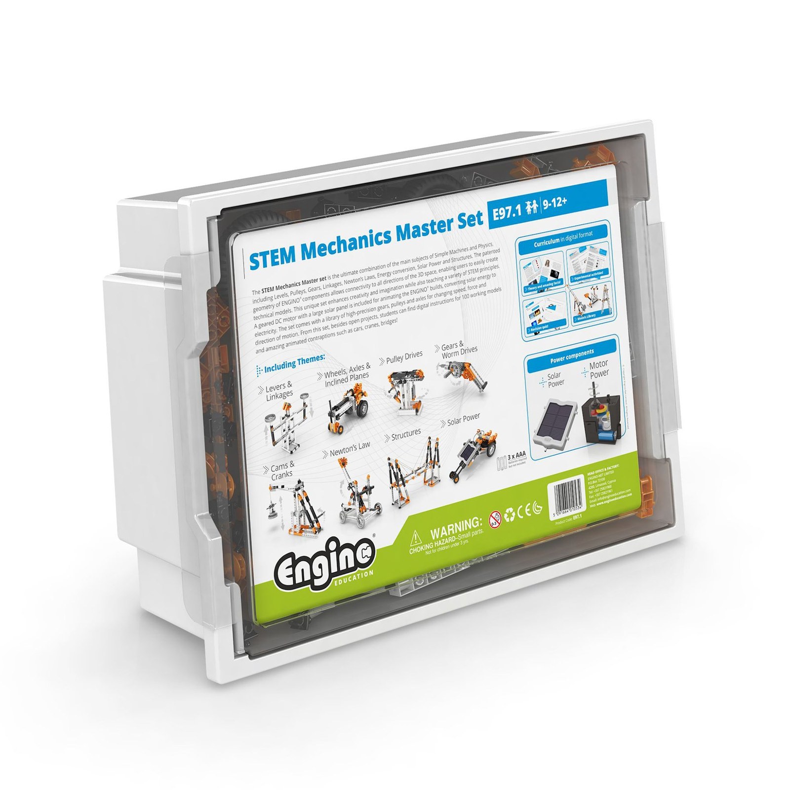 Engino Set educativ Mechanics Master, 100 de modele