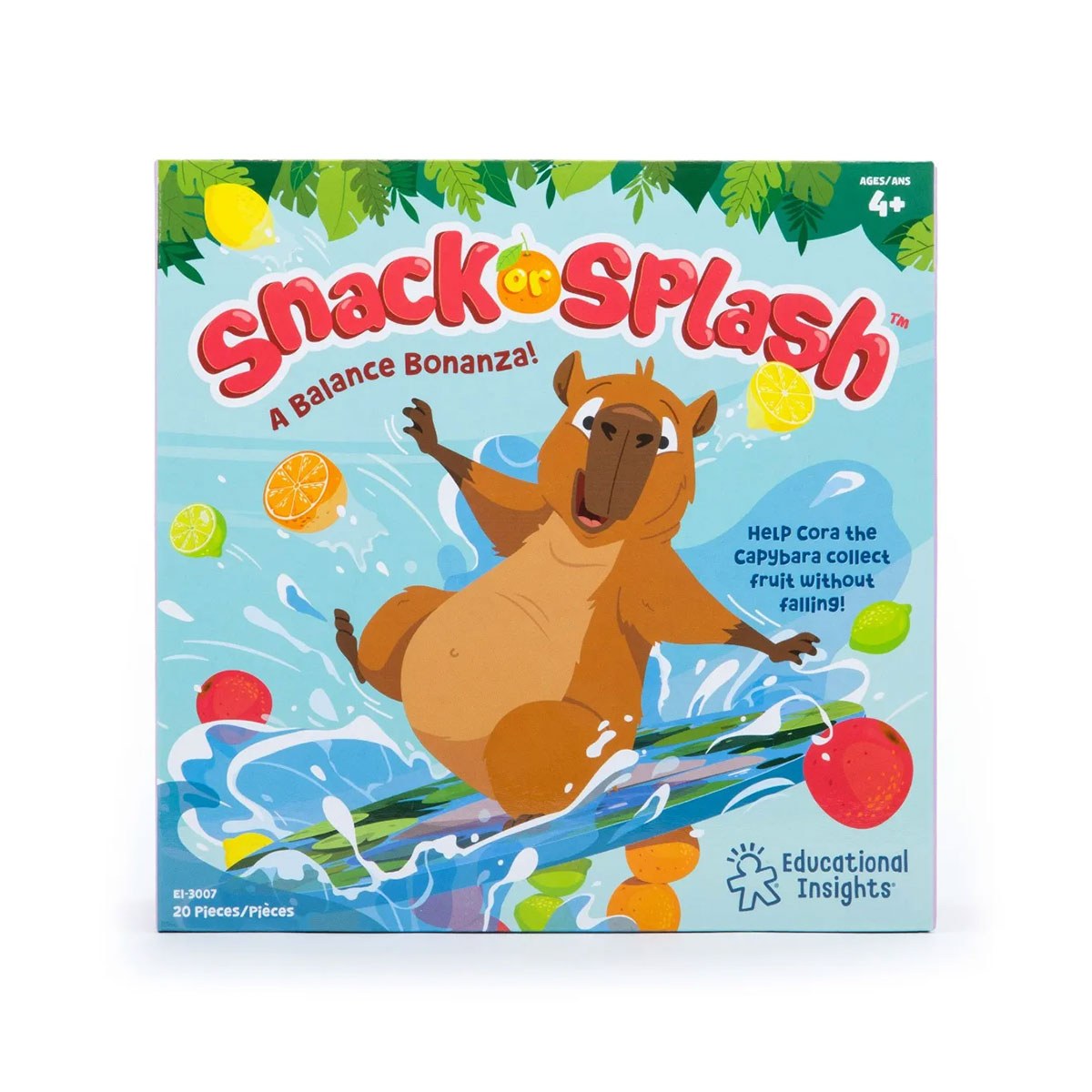 Learning Resources Joc de echilibru Snack or Splash cu Capibara