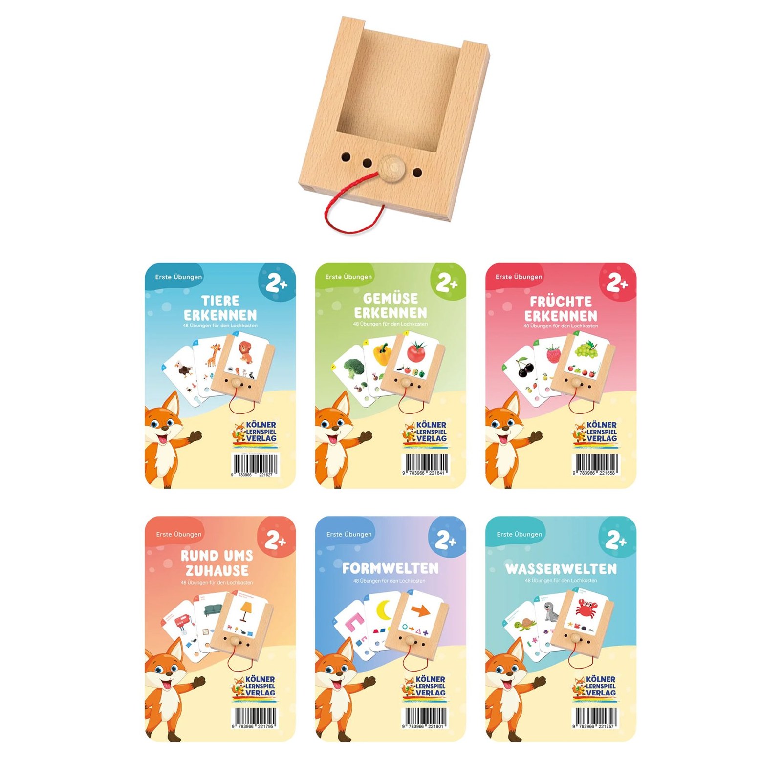 Puncho Set de start carti educative cu cutie, 6 seturi, 2+ ani