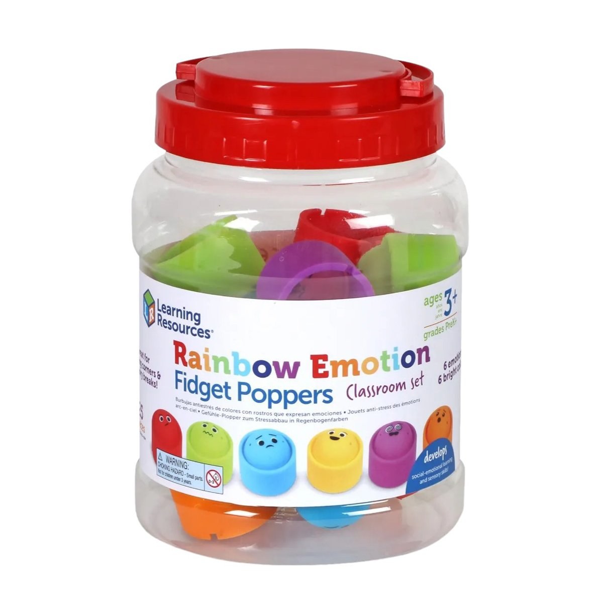 Learning Resources set Pop-it emoții, 24 piese