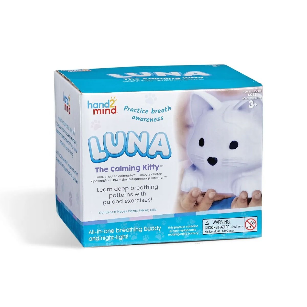 Learning Resources Lampă liniștitoare Pisicuța, 5 culori