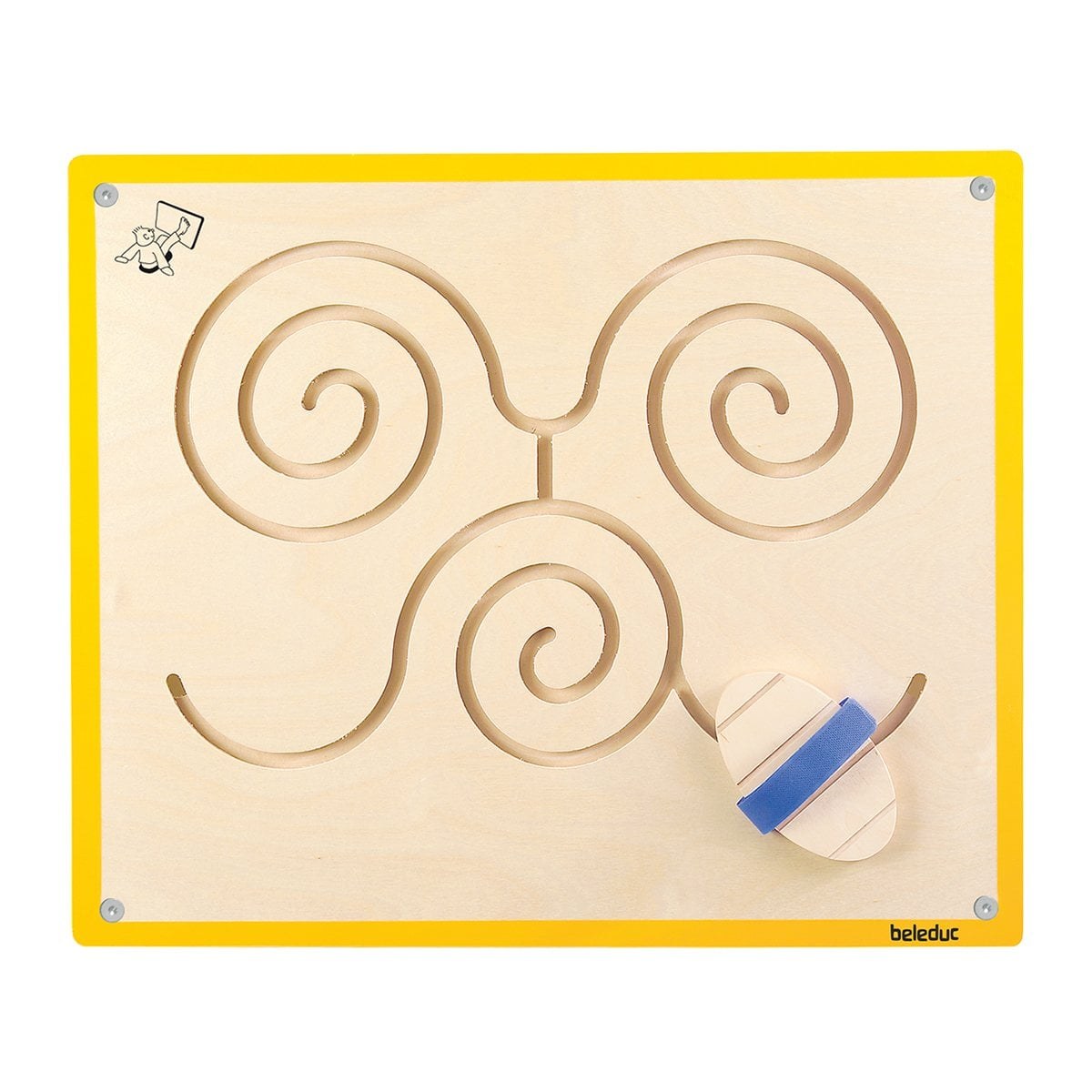 Panou manipulativ Beleduc pentru picioare Fluture, 50 x 60 x 4 cm
