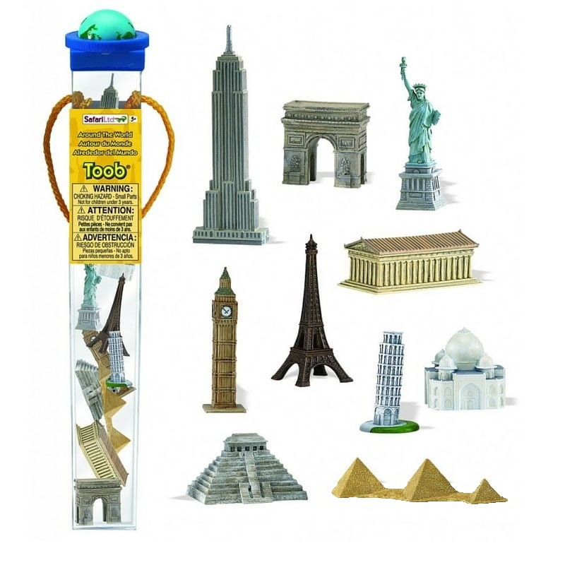O călătorie în jurul lumii - figurine educaționale