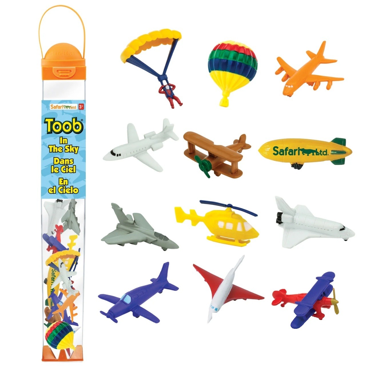Toob "Aviație și aparate de zbor" – set educațional cu figurine