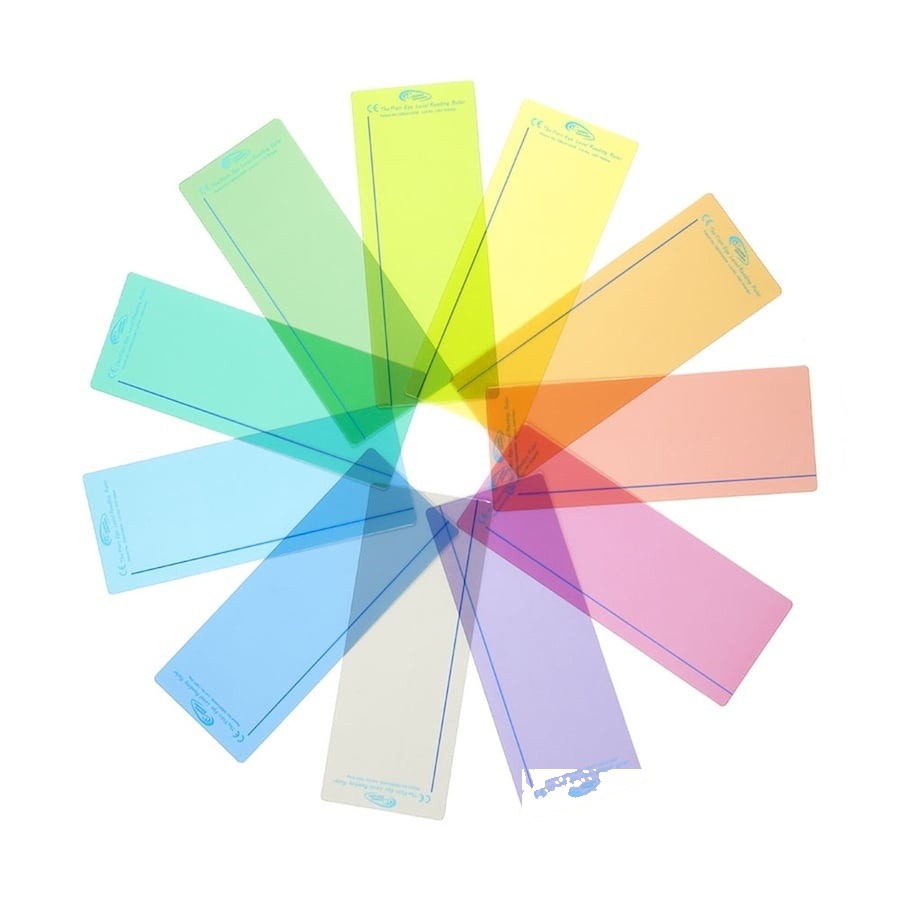 Ferestre colorate pentru citit 10 buc