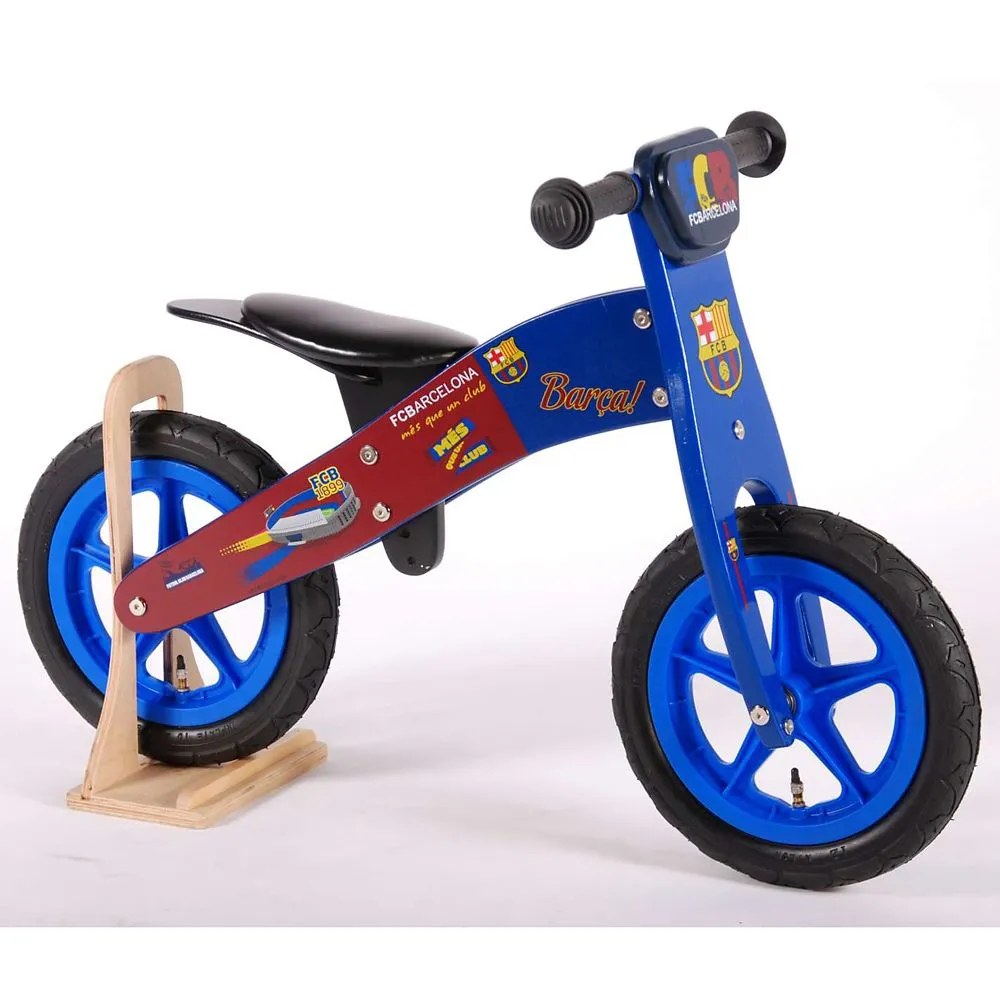 Bicicletă de echilibru din lemn FC Barcelona - 12 inch