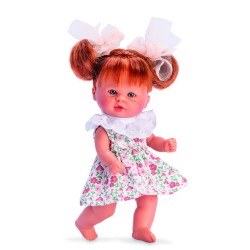 Păpușă-bebe Asi Tita - cu rochie florală și fundițe