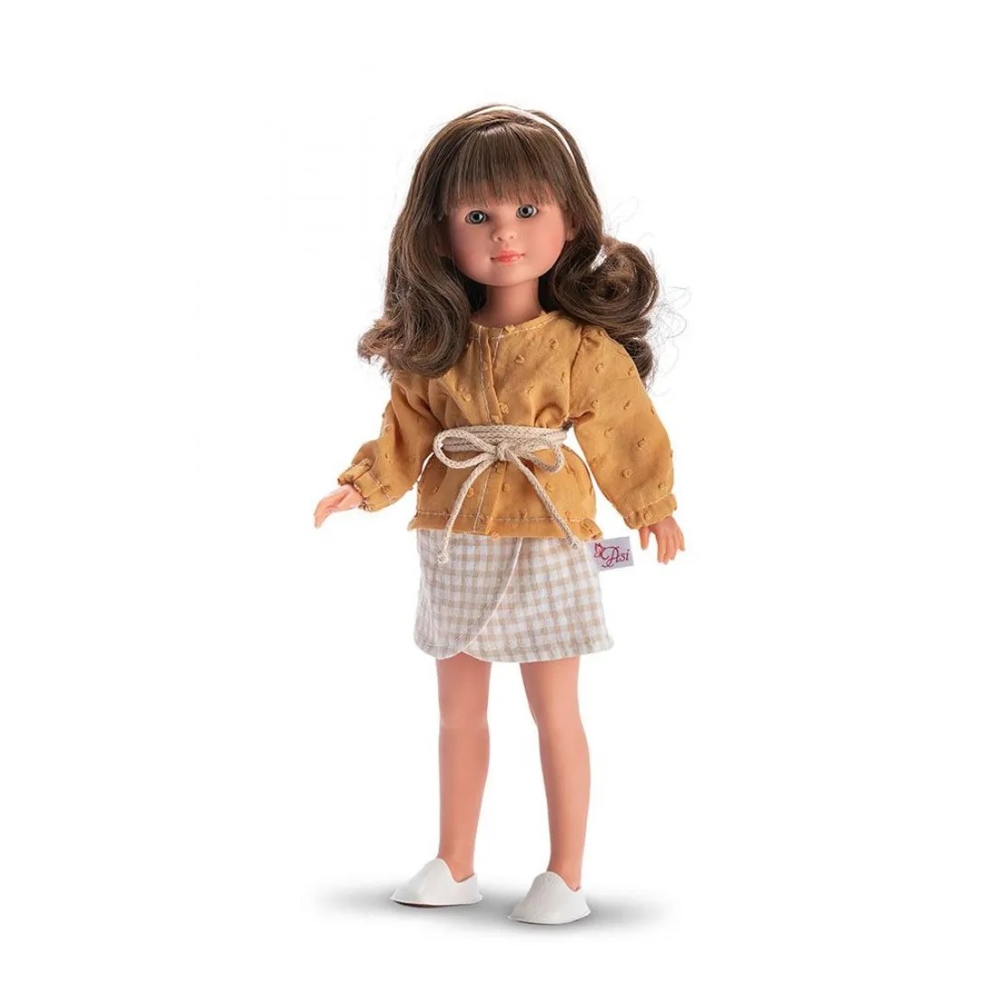 Păpușă Asi Celia - cu bluză galbenă, 30 cm