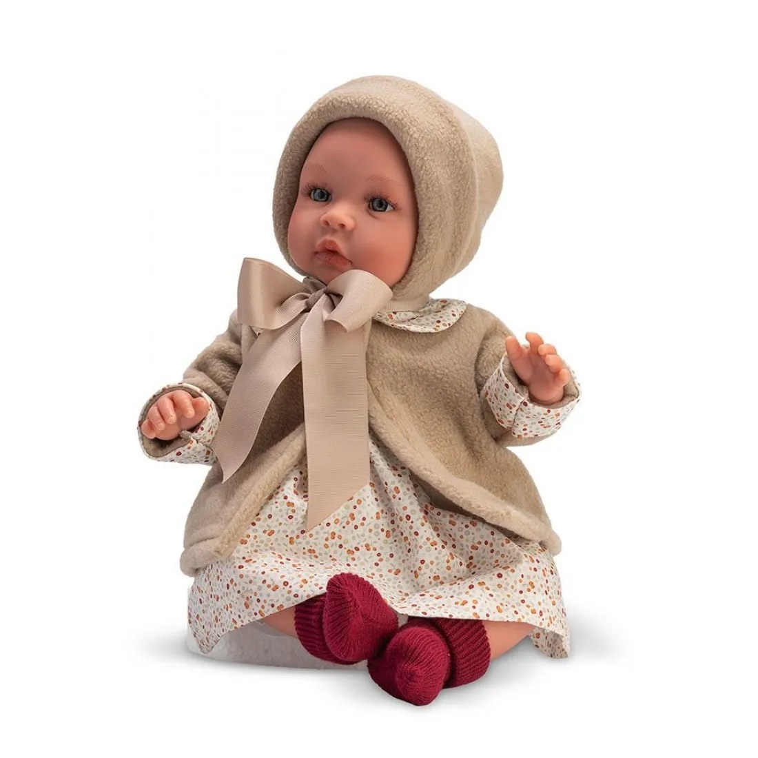 Păpușă-bebe Asi Leia - palton bej, 46 cm