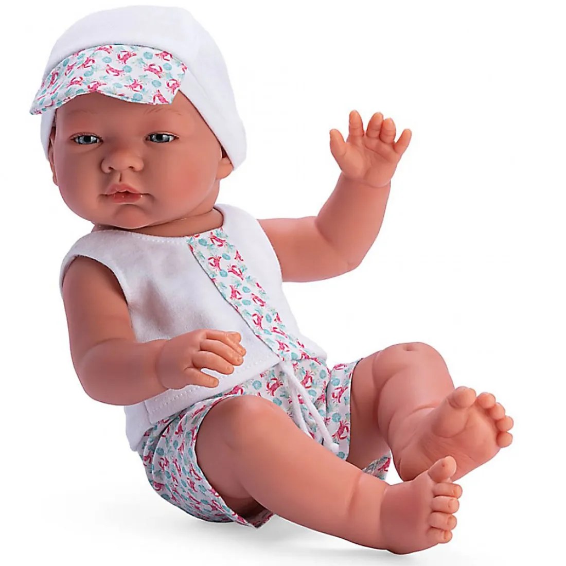 Păpușă bebeluș Asi Pablo - cu ținută de plajă, 43 cm