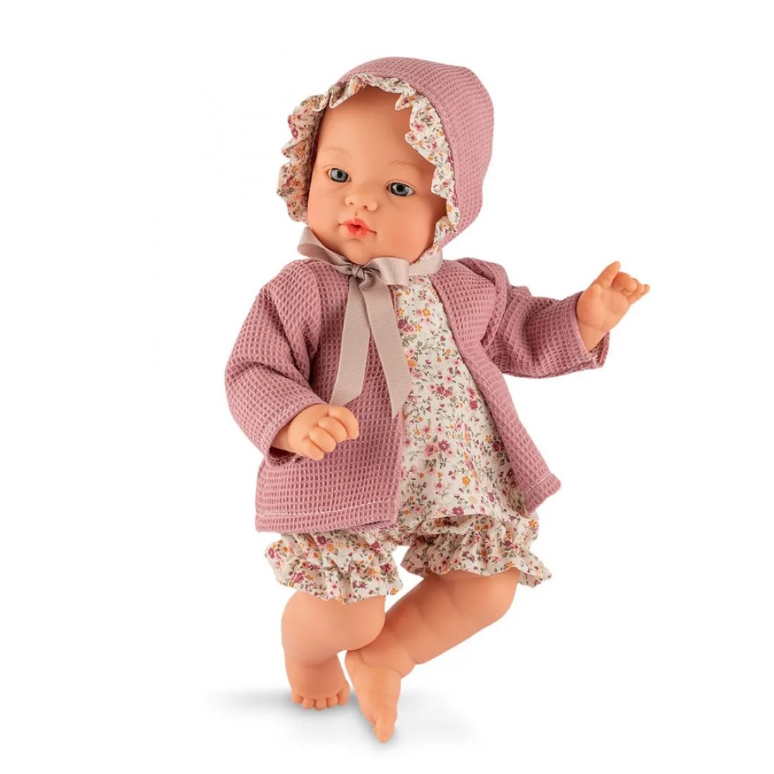 Păpușă bebeluș Coque Asi - set delicat, roz căpșună, 36 cm