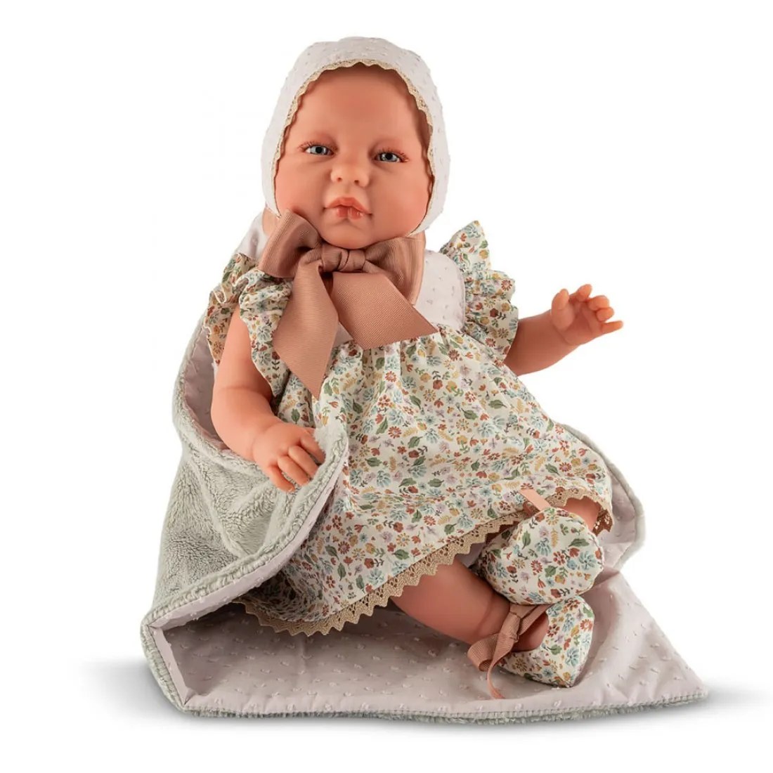 Păpușă bebeluș reborn Asi - Sofia, 46 cm