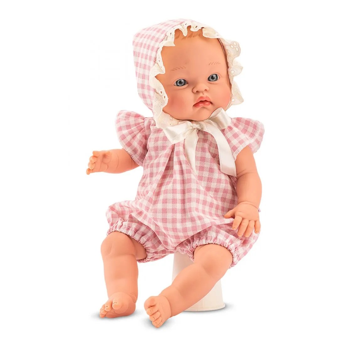 Păpușă bebeluș Alex Asi - ținută roz, colecția Patricia, 36 cm