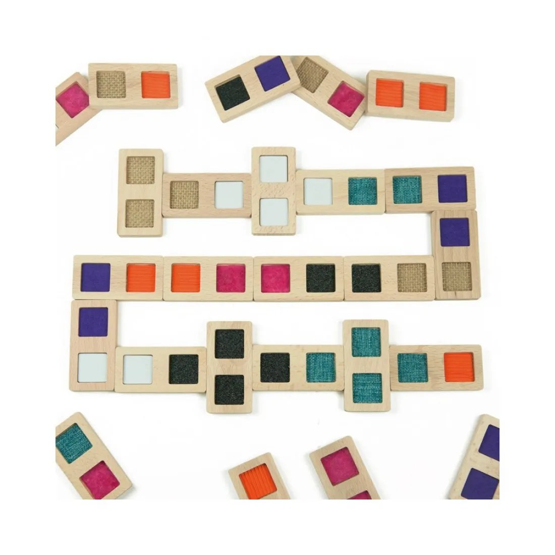 Domino senzorial pentru recunoaștere tactilă Andreu Toys