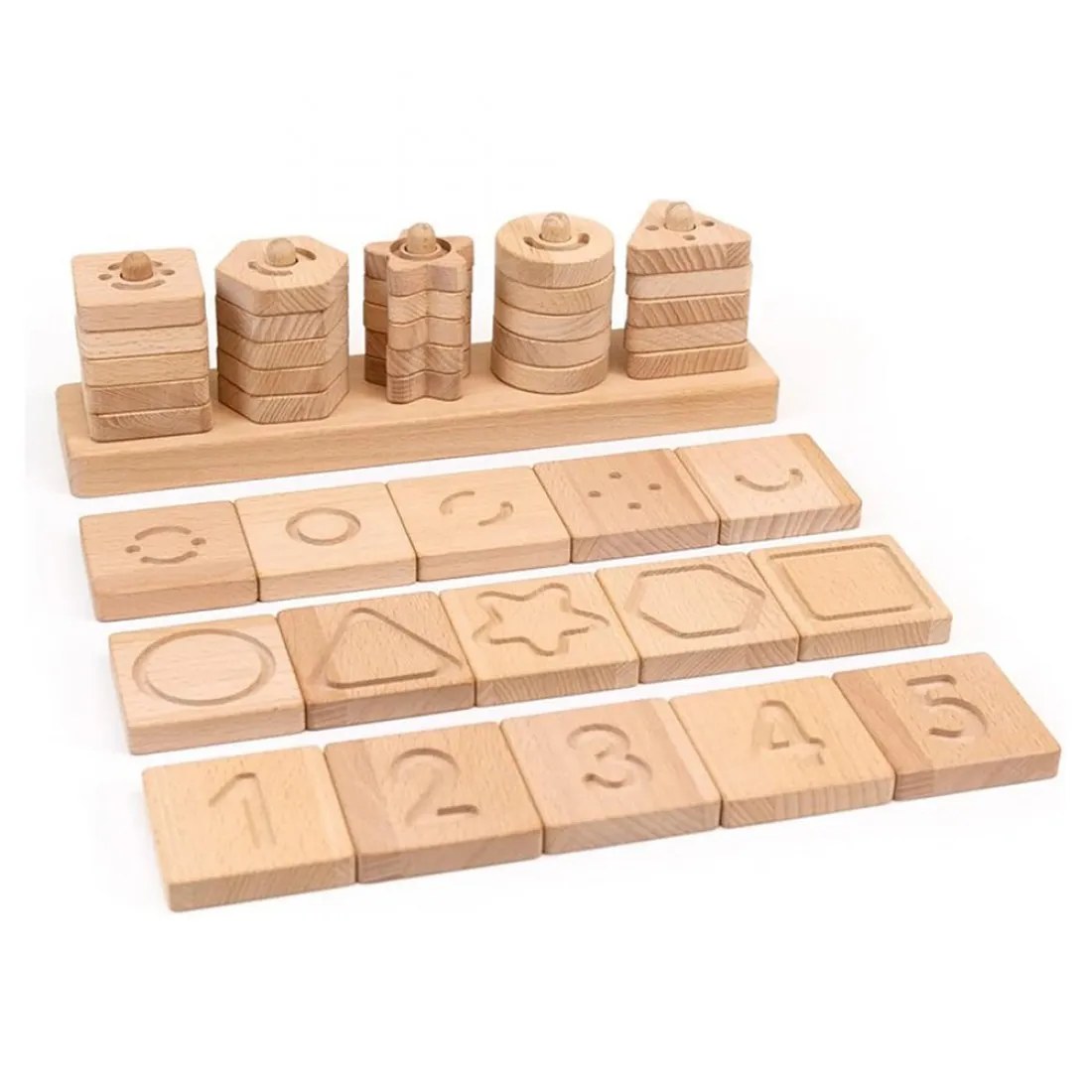 Joc educativ senzorial cu forme geometrice Andreu Toys