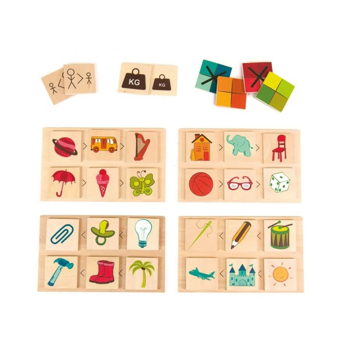 Joc educativ Andreu Toys - Dimensiuni și culori