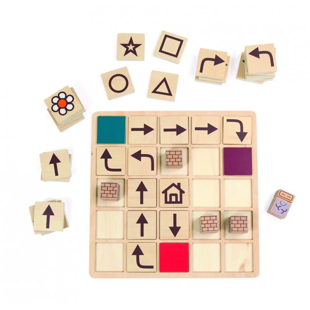 Joc educativ din lemn Andreu Toys 16129 - Programează robotul