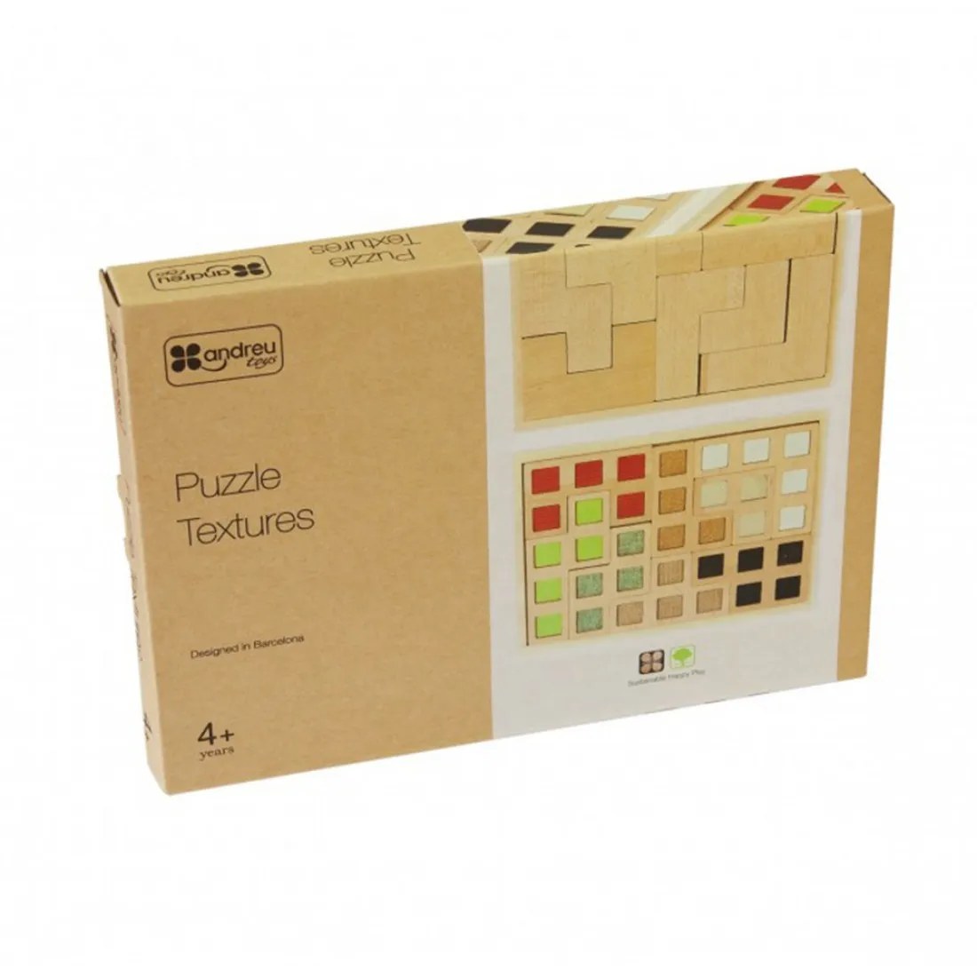 Puzzle senzorial Andreu Toys - Provocare cu texturi