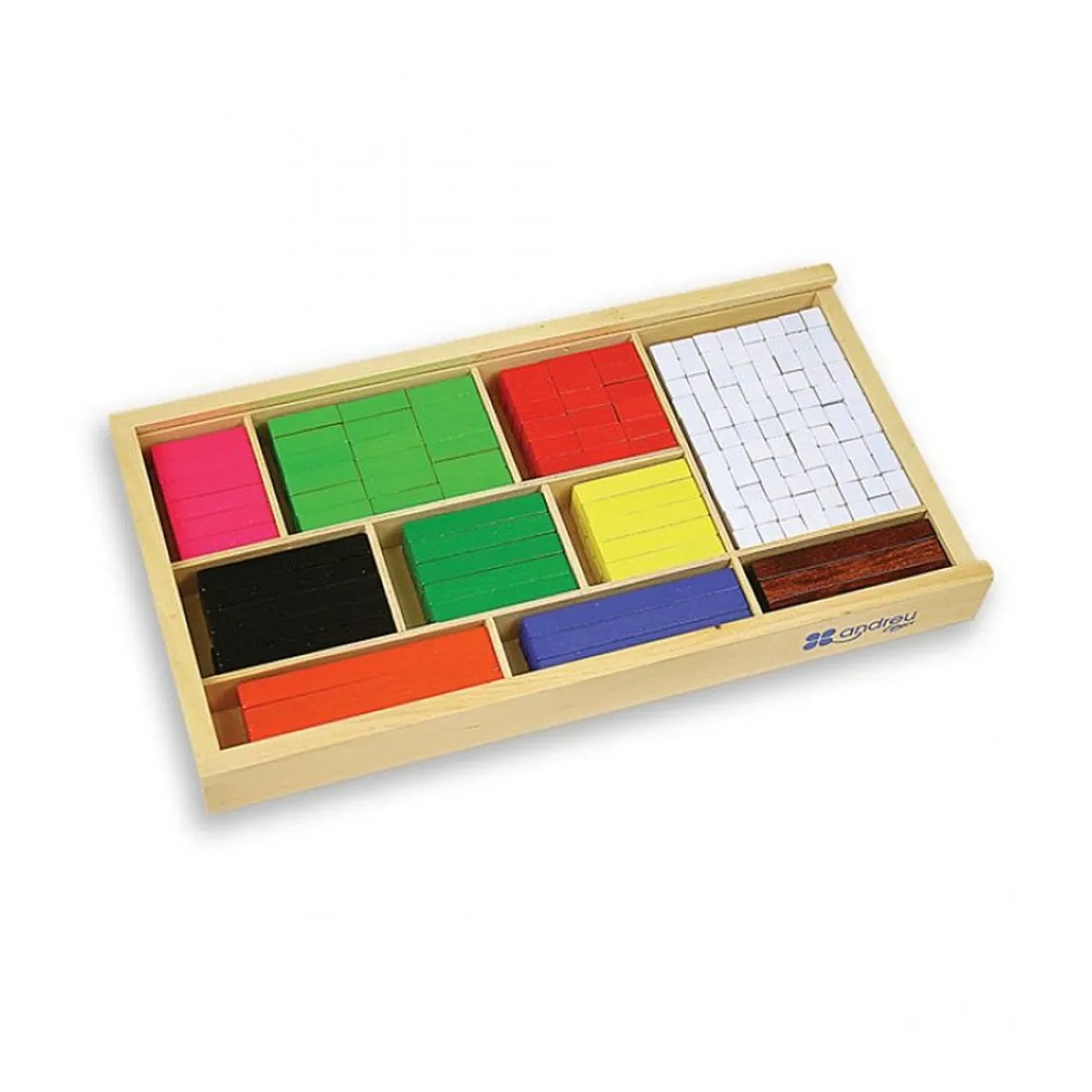 Cuburi matematice Andreu Toys - Montessori, 308 piese