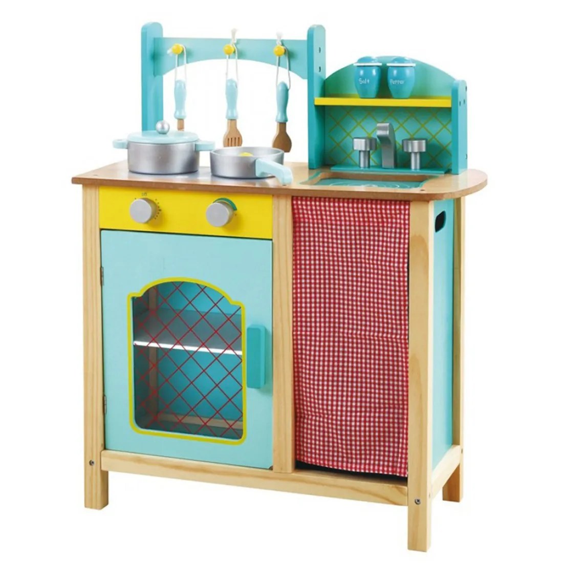 Bucătărie de lemn pentru copii Andreu - Provence, 7 accesorii