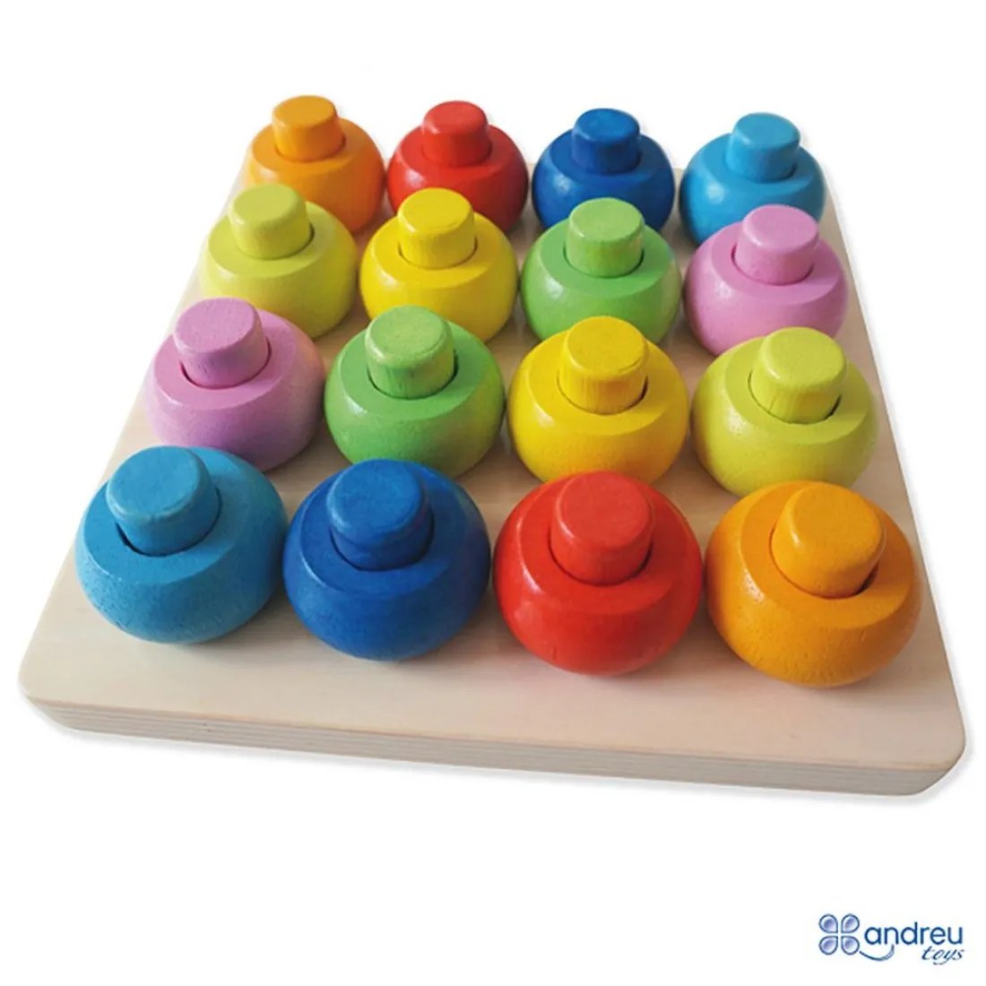 Joc de sortare și înșirare Andreu Toys, 32 piese