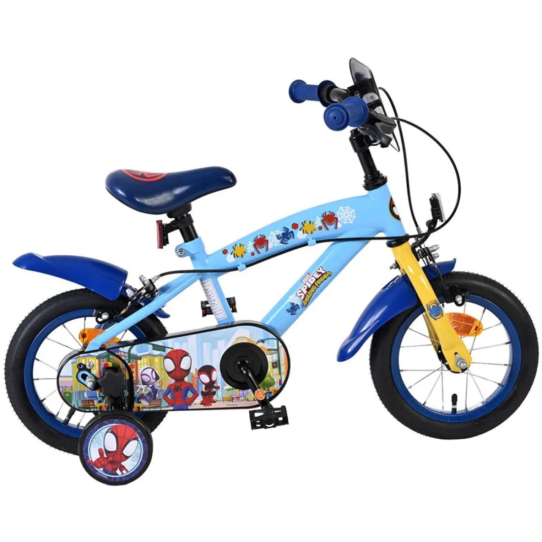 Bicicletă pentru copii Kubbinga - Spidey și prietenii săi, 12 inch