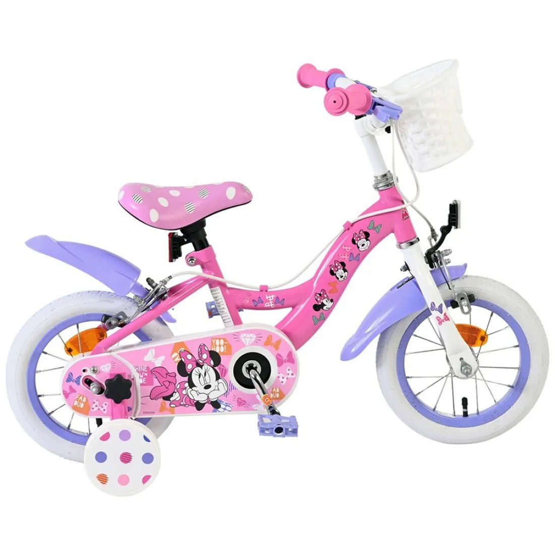 Bicicletă pentru copii Kubbinga - Minnie Mouse, 12 inch