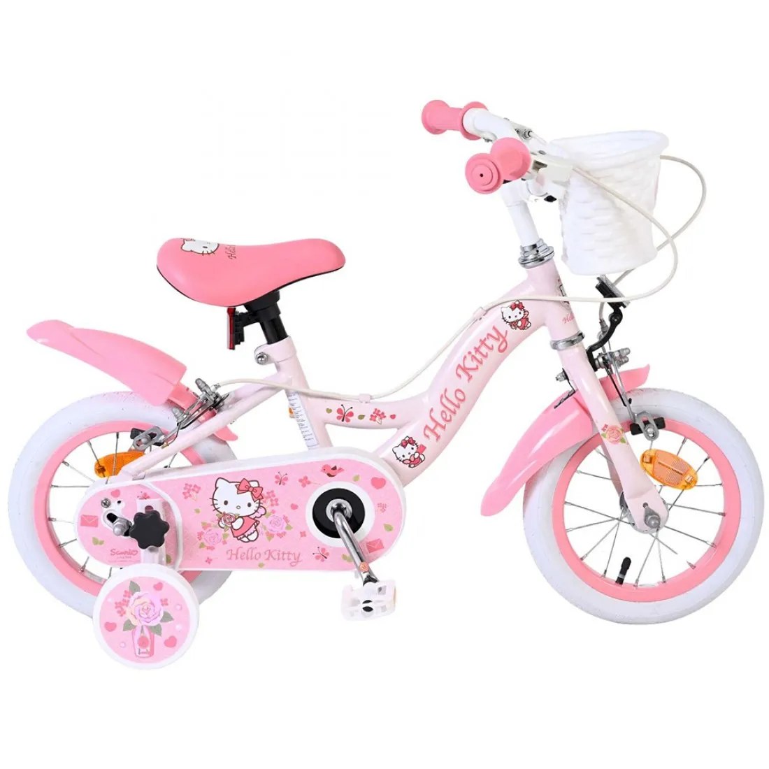 Bicicletă pentru copii cu roți ajutătoare Volare Hello Kitty, 12 inch