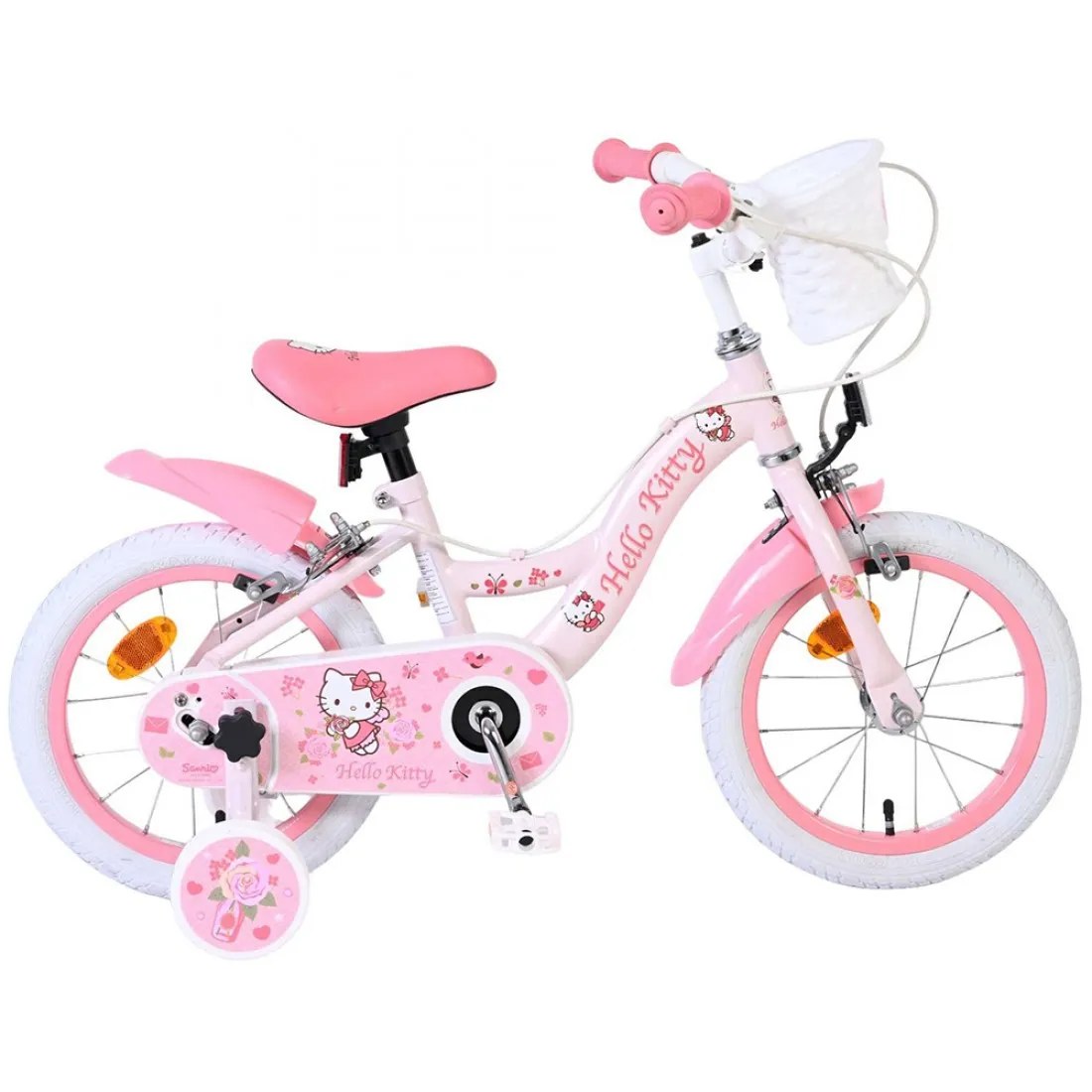 Bicicletă pentru copii cu roți ajutătoare Volare Hello Kitty, 14 inch