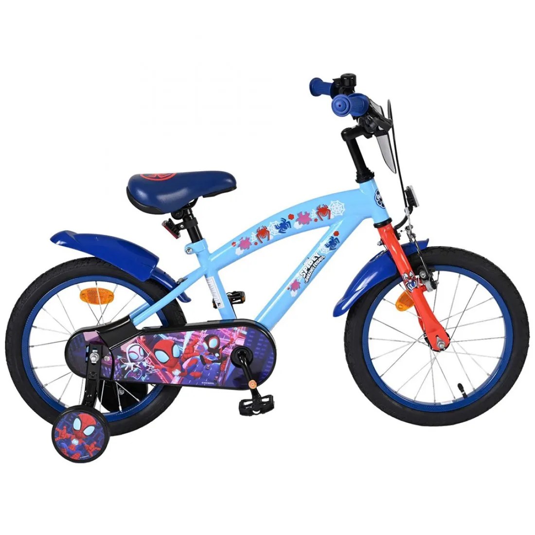 Bicicletă pentru copii cu roți ajutătoare Volare - Spidey, 16 inch