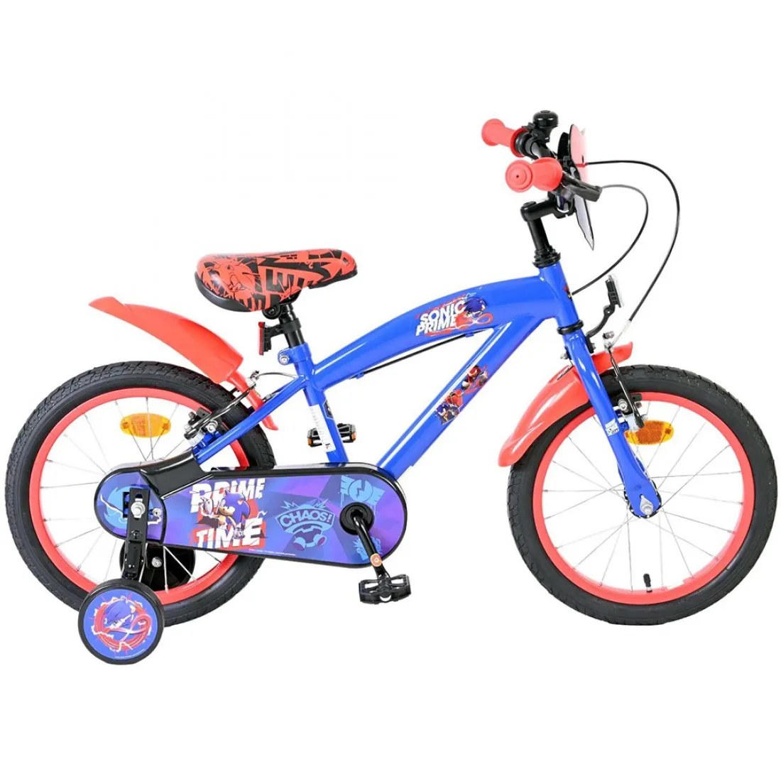 Bicicletă pentru copii cu roți ajutătoare - Sonic, 16 inch