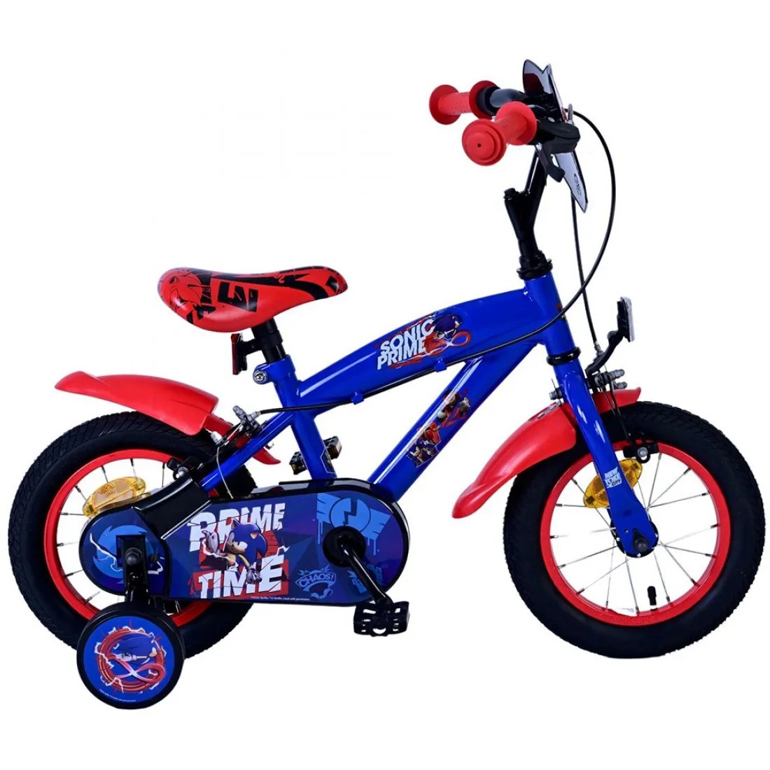 Bicicletă pentru copii cu roți ajutătoare - Sonic Prime, 12 inch